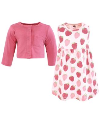 Baby Girls Hudson Cotton Dress and Cardigan Set