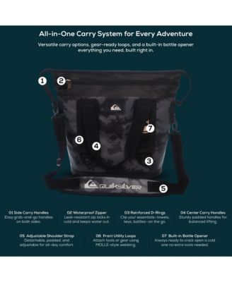 Coastal Collection 48-72H 5 Layer Insulated Tote Coller Bag with Waterproof Zippers