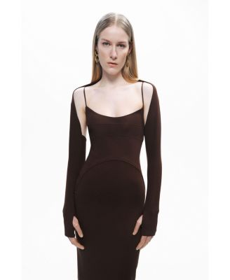 Women's Maxi Dress with Glove Accessory