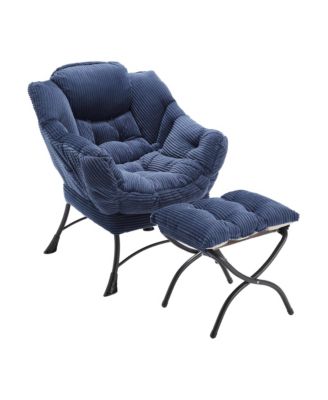 Lounge Chair with Ottoman & Side Pocket
