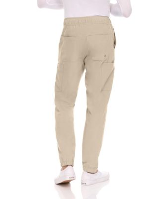 Men's Men Scrubs Set - Stretch V-Neck Scrub Top with 7-Pocket Pants Workwear Wine Large