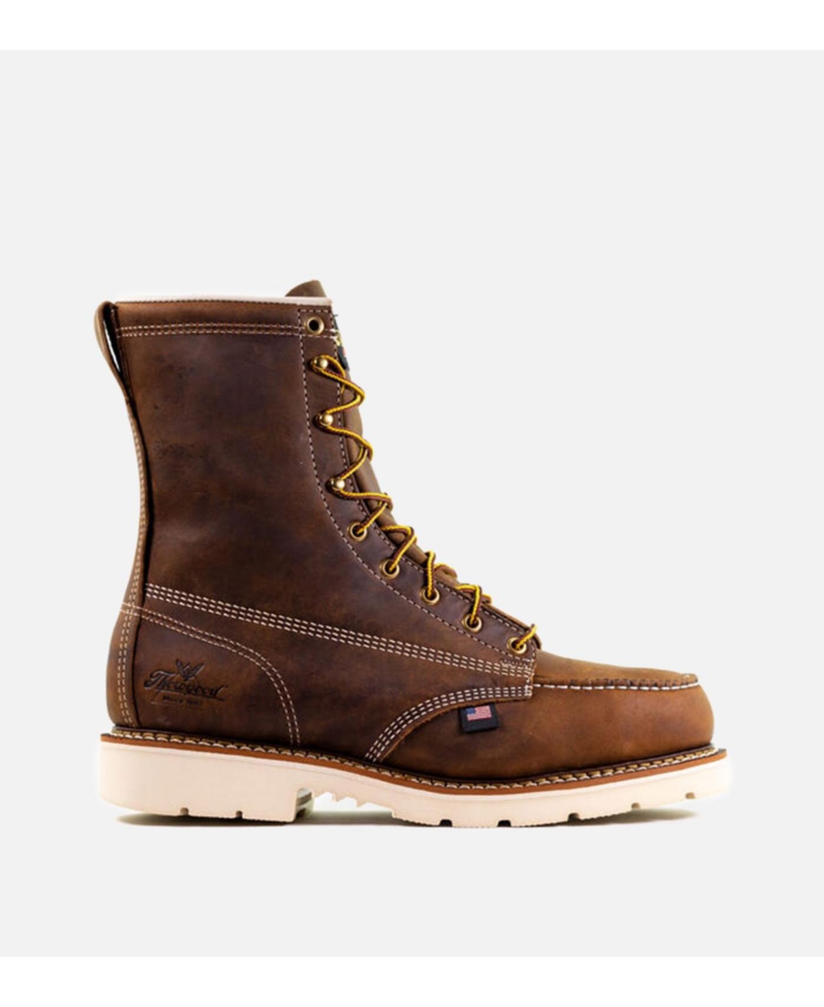 Men's American Heritage 8&#x22; Steel Toe Work Boots for Men - Crazyhorse