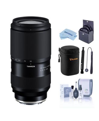 50-300mm f/4.5-6.3 Di III VC VXD Lens for Sony E, Black, Bundle with 67mm Filter Kit, Lens Case, Cleaning Kit, Lens Cap Tether and Cleaning