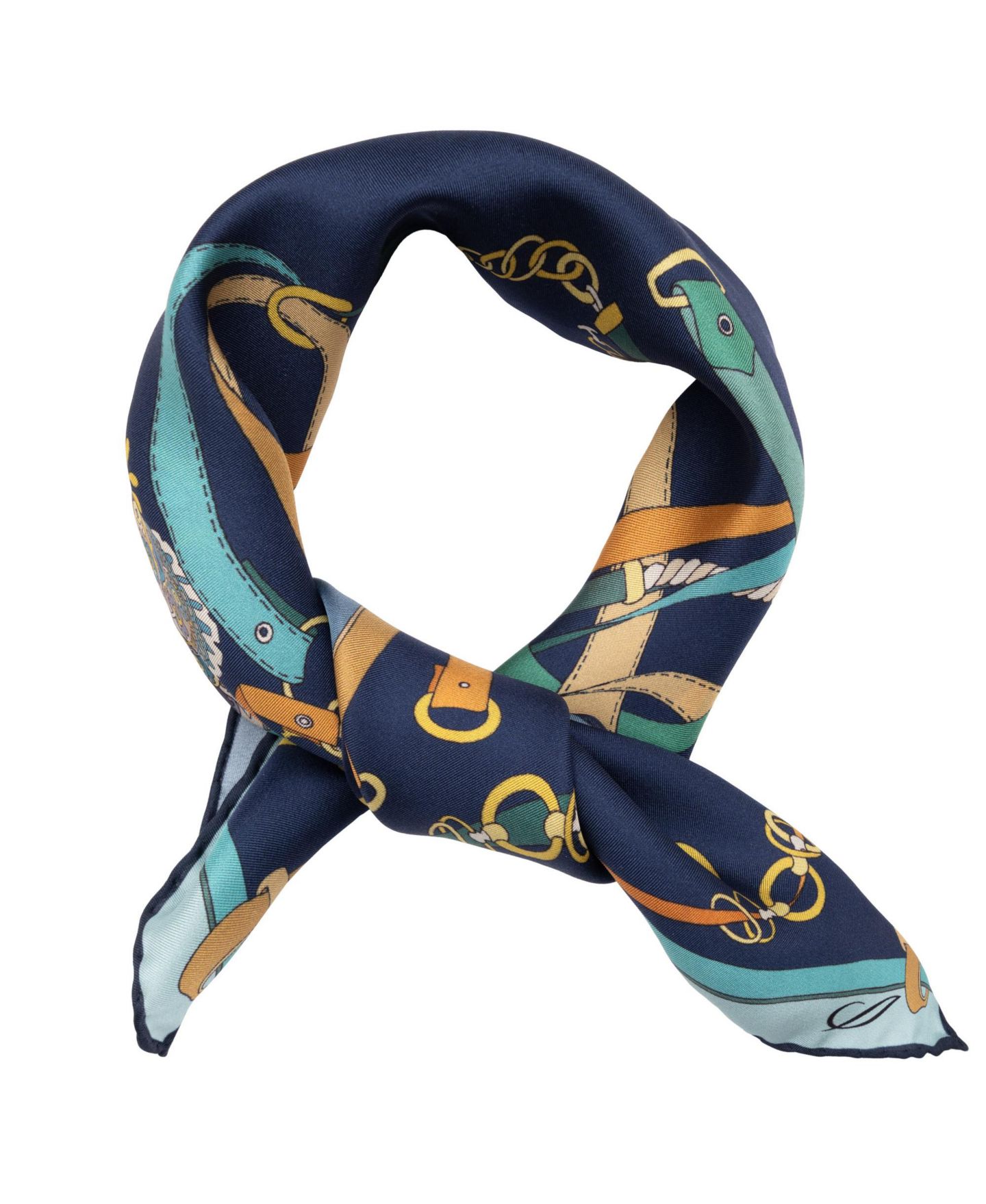 Женские аксессуары Elizabetta Camilla - Silk Bandana for Women, цвет: Синий — фото 7