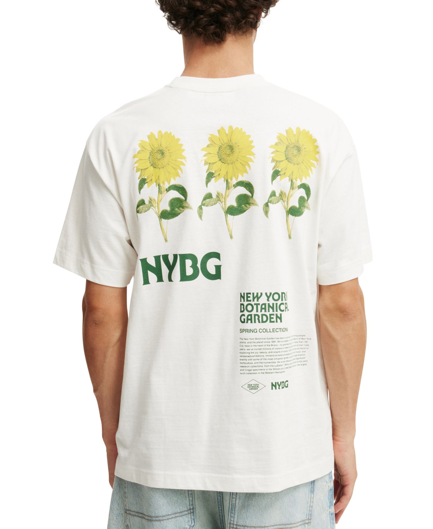 Мужская футболка Cotton On Box Fit New York License, цвет: Белый — фото 2