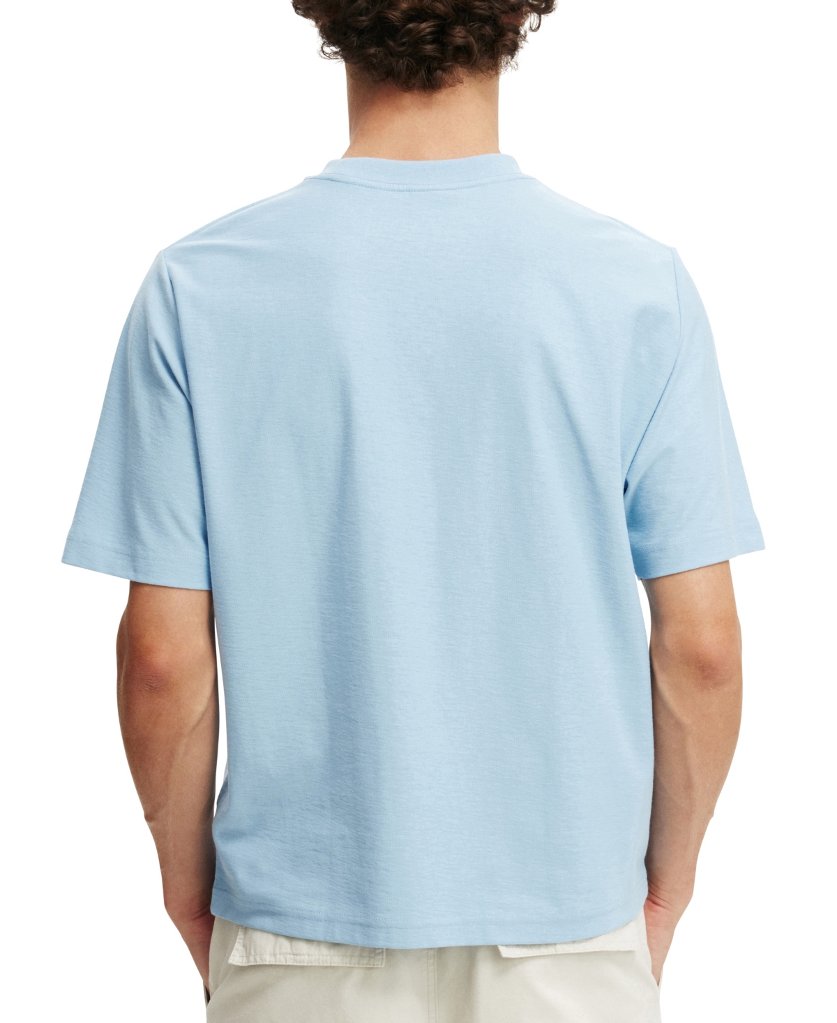 COTTON ON MEN'S CROPPED GRAPHIC T-SHIRT 