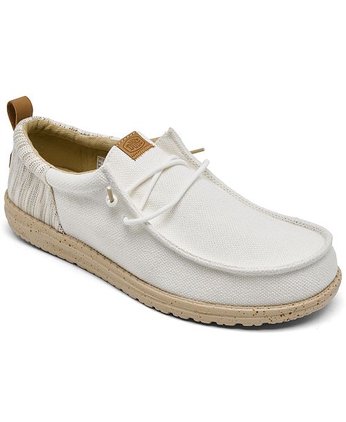 alfani Hey Dude Men's Wally Funk Woven Jacquard Slip-On Casual Moccasin Sneakers from Finish Line Brands