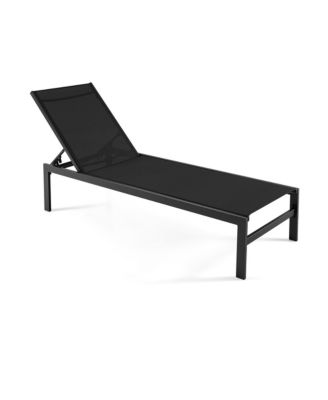 Patio Chaise Lounge Adjustable Lounge Chair W/ 6-Position Backrest