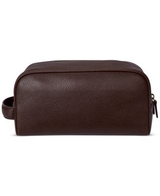 Men's Pebbled Leather Travel Case
