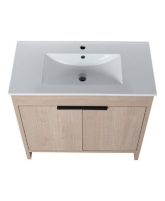 36 Inch Bathroom Vanity Plywood With 2 Drawers