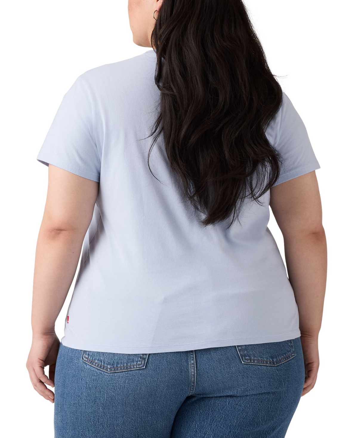 Levi's Plus Size Perfect Logo Cotton T-shirt In Blue