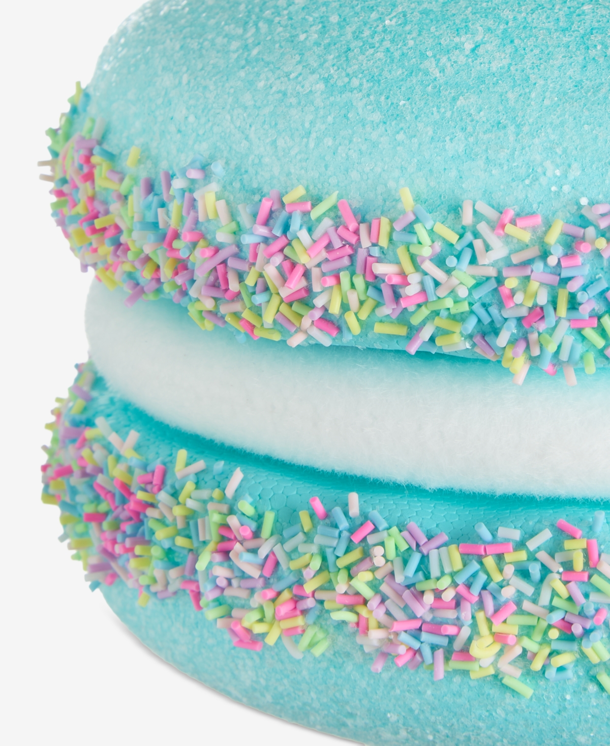 Holiday Lane Sugar Plum Large Blue Macron With Sprinkles Ornament, Macy's Exclusive In Blue