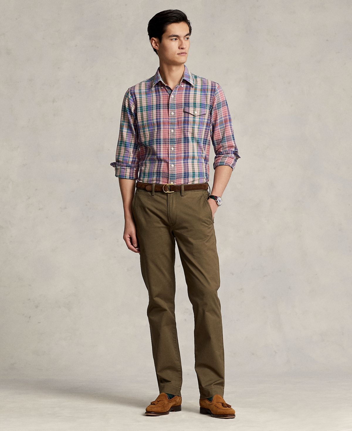 Polo Ralph Lauren Men's Straight-Fit Washed Stretch Chino Pants