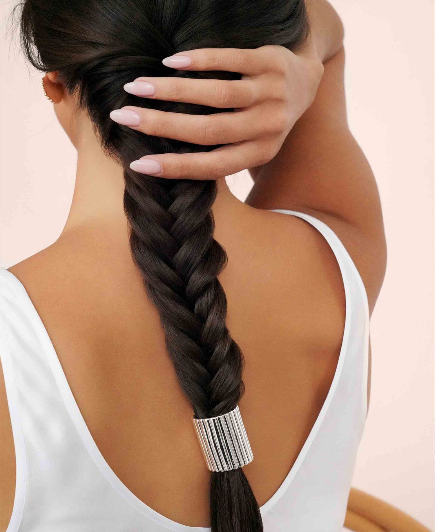 Ribbed Pony Hair Cuff