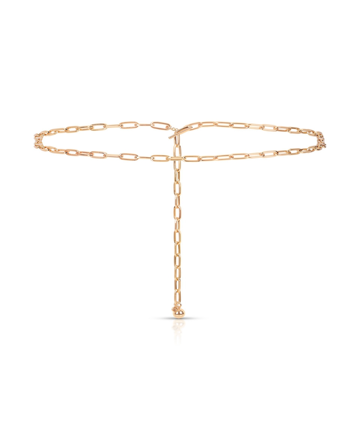 Paperclip Chain Hip Belt - Gold