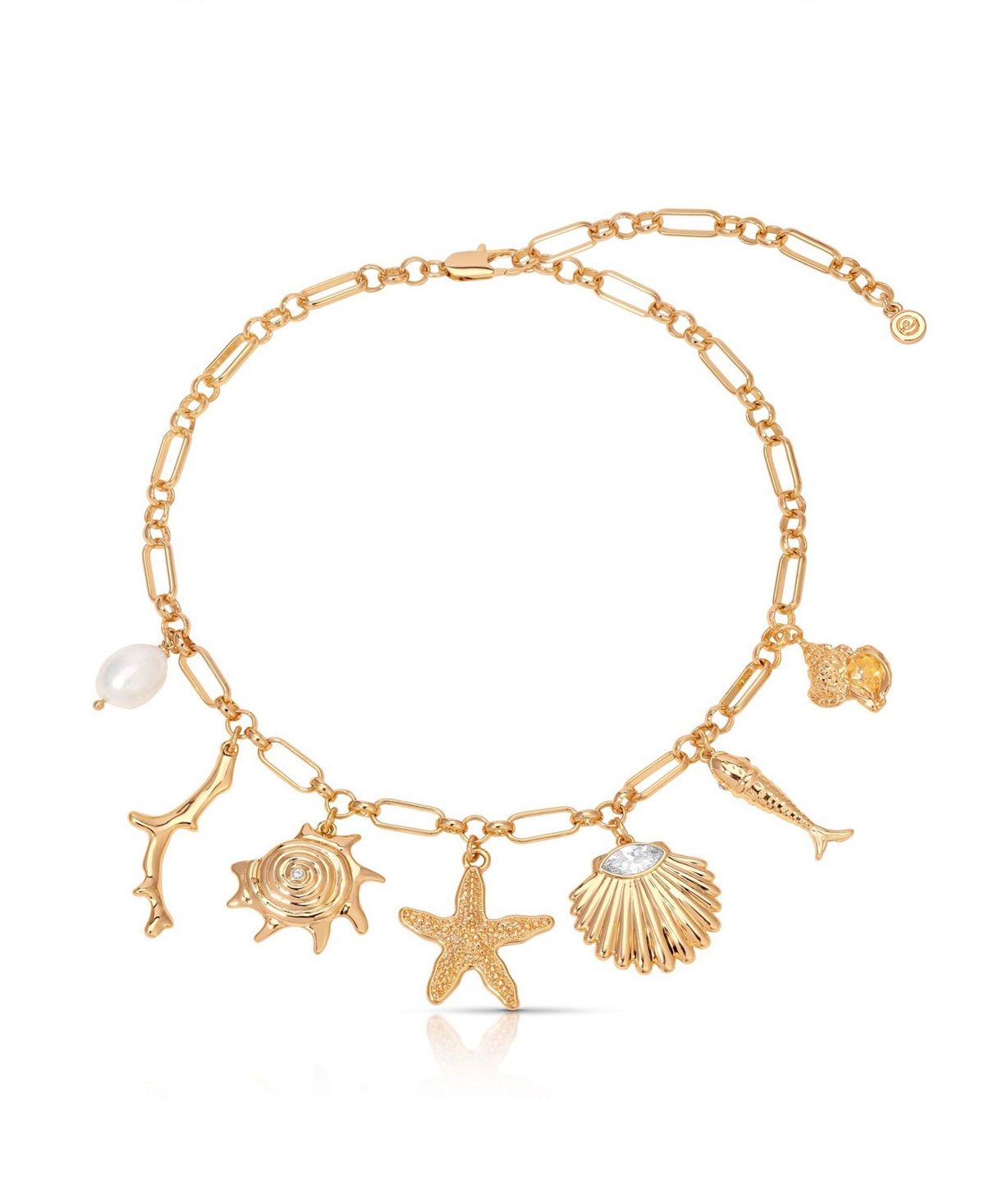 Oceanic Dreams Charm Necklace - Silver