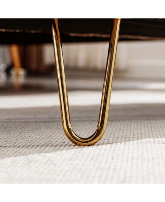 Faux Fur Storage Ottoman Bench