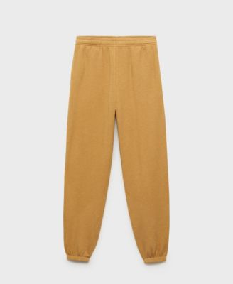 MANGO - Women's Heather Fleece Cotton Pants