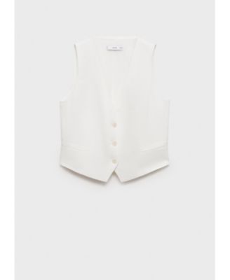 Women's Linen Suit Vest