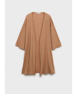 Women's Contrast Lace Cotton Robe