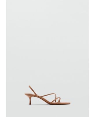 Women's Animal Print Strap Heel Sandals