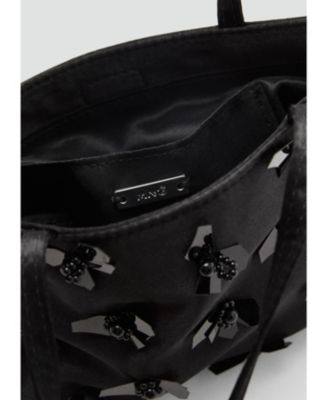 Women's Flower Applique Handbag