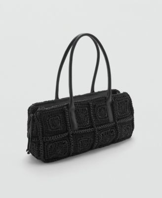 MANGO - Women's Crochet Shoulder Bag