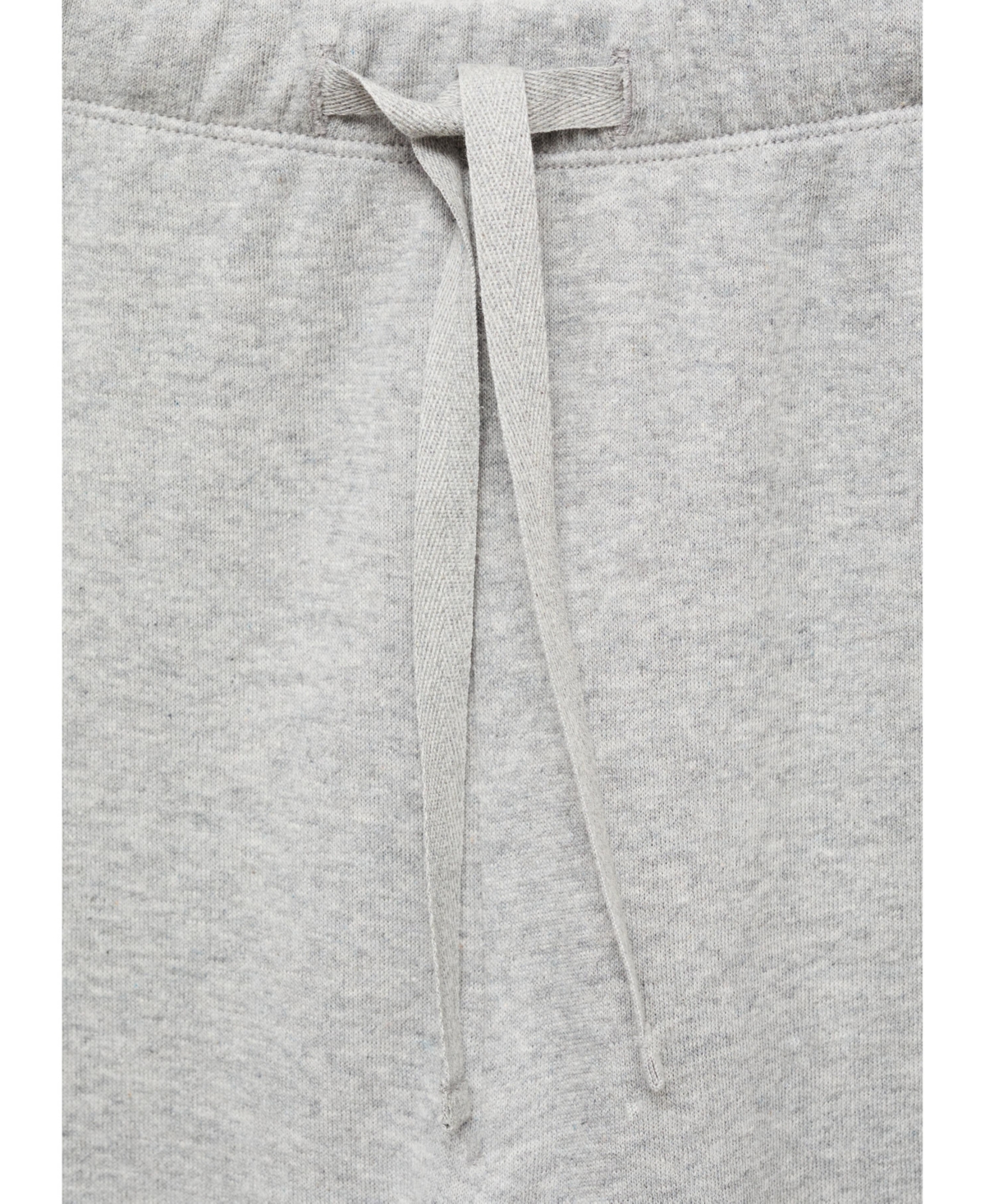 Mango Double Face Cotton Blend Pajama Pants In Gray
