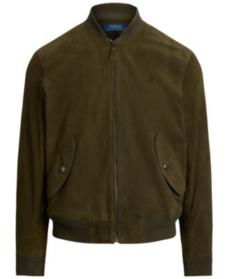 Men's Suede Bomber Jacket
