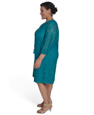 Plus Size V-Neck Shift Dress