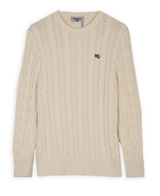 Men's Crew Neck Cable Knit Sweater