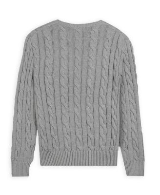 Men's Crew Neck Cable Knit Sweater