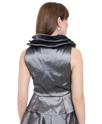 Women's Triple-Collar Sleeveless Top