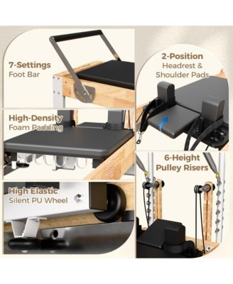 Wooden Reformer & Tower Combo – Includes Mat, Jump Board & Sitting Box