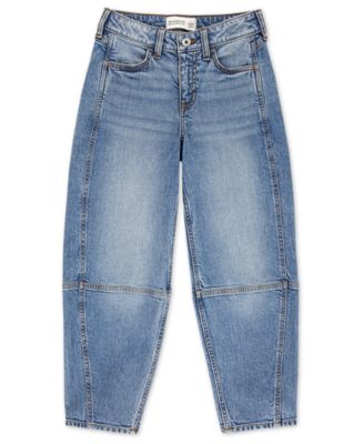 Girls' High-Rise Balloon Jeans