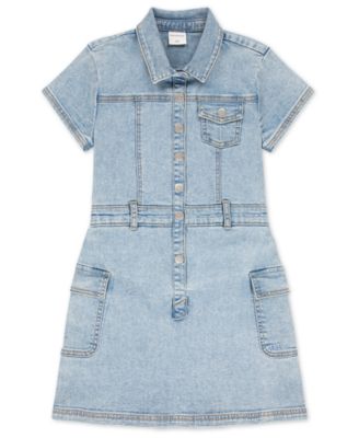 Girls Utility Shirt Dress