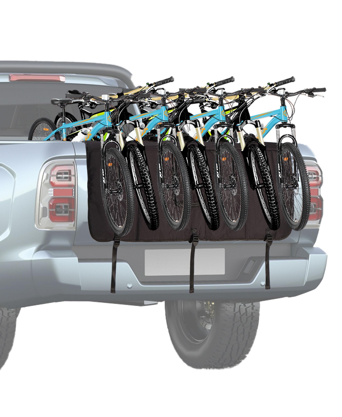 Full Size 62&#x22; Heavy-Duty Size Truck Tailgate Bike Pad, Black - Black