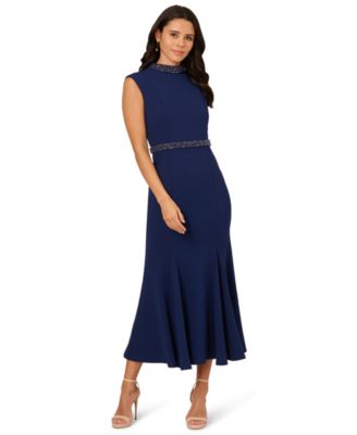 Women's Mock-Neck Knit Mermaid Dress