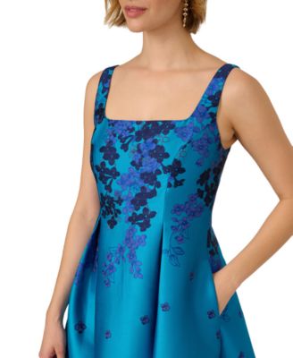 Women's Jacquard Fit & Flare Dress