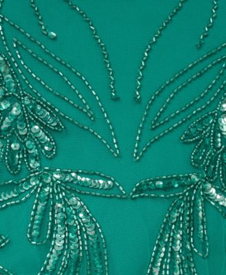 Women's Floral Sequin Gown 