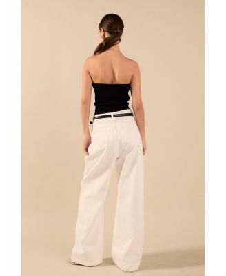 Women's Knit Strapless Top