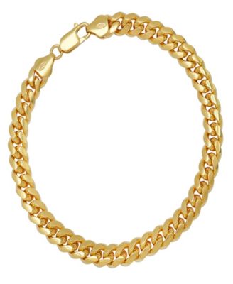 Unisex Sterling Silver Cuban Link Chain Bracelet