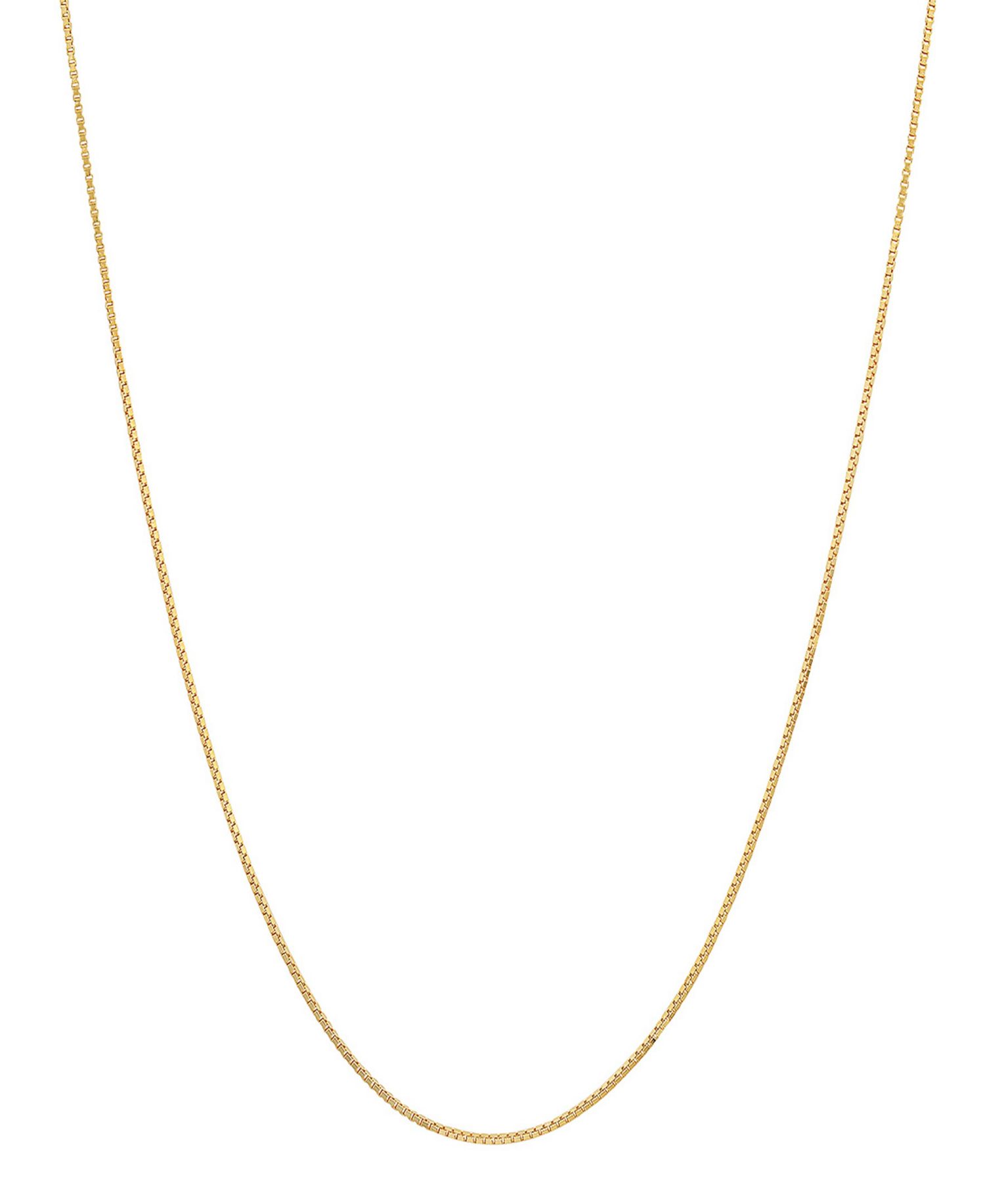Women's 14K Gold Plated Box Chain Necklace