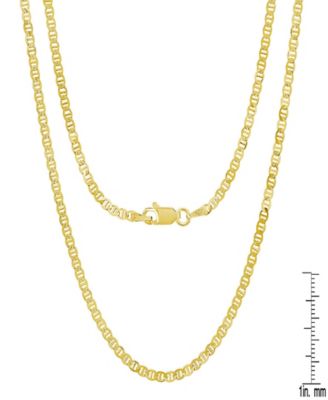 Unisex 14K Gold Plated Mariner Superflat Necklace