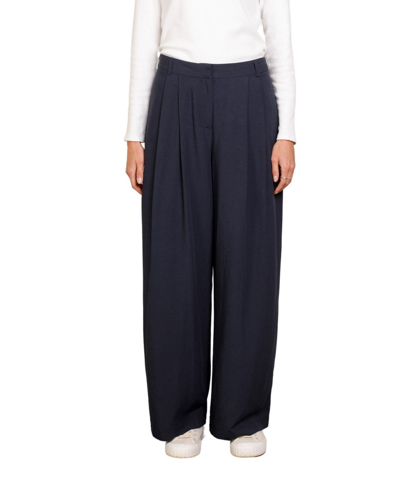 Женские брюки Celtic & Co. Wide Leg Drape, цвет: Тёмный тёмно-синий — фото 1
