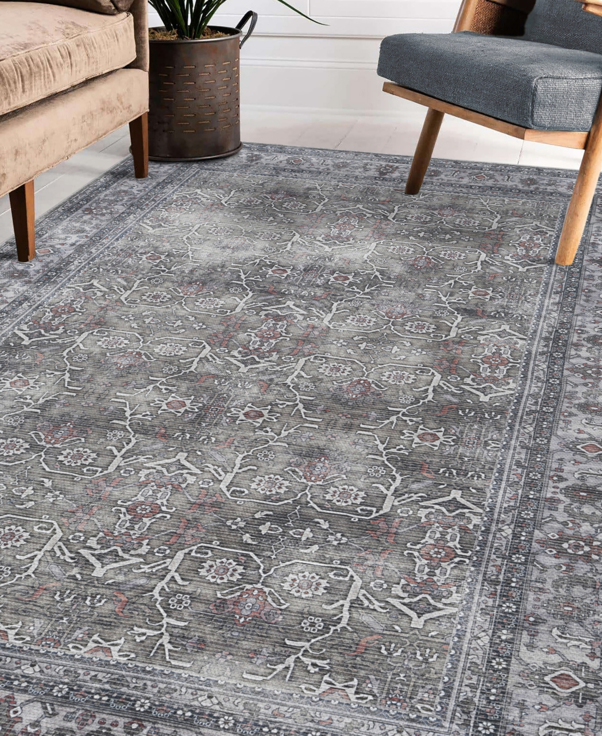 Amer Rugs Alaska Machine Washable Ala2 5'3'' X 7'6'' Area Rug