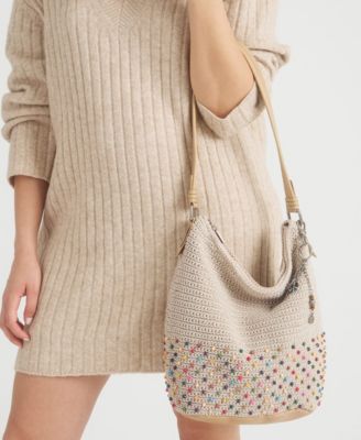 Sequoia Crochet Medium Hobo Bag