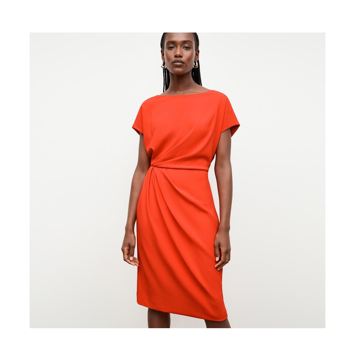 Women's Jillian Dress - Eco Heavy Soft Wave - Bright coral