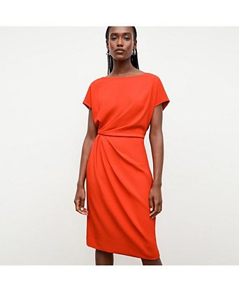 orange vacation dresses Vbvc Women's Cotton-Linen Off Shoulder Midi Dress , Ladies' Eyelet Half Sleeve Split A Line Dress , Summer Beach For Women,Orange,S The fabrics natural drape creates the signature flowy maxi dress for women Vacation-Ready Orange Open Back Dress