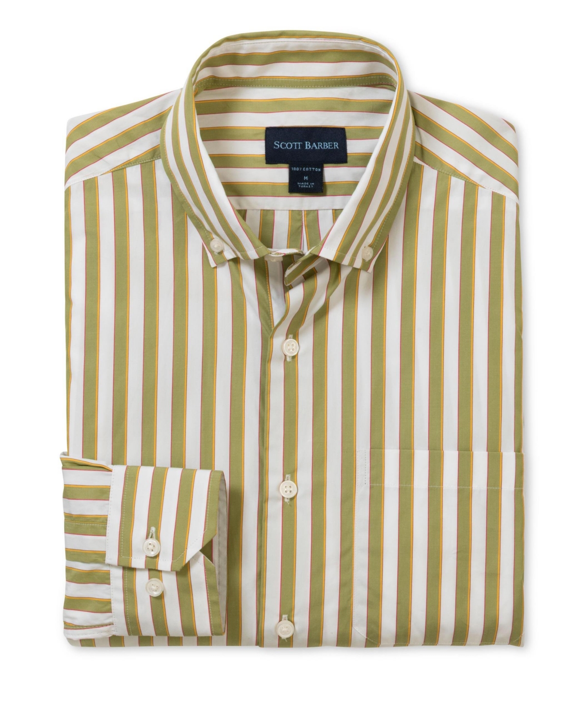 Men's Bold Sateen Stripe, Sage - Sage
